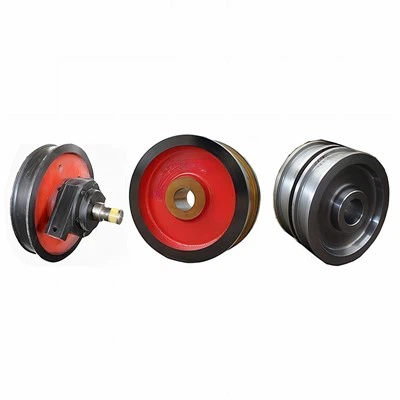 Ruedas de grúa de acero inoxidable forjadas