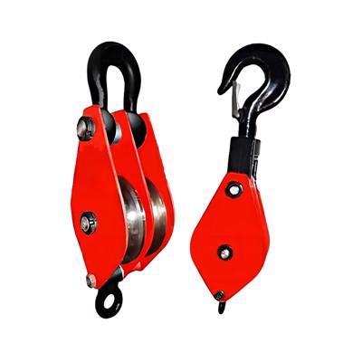 Bloque de polea de cable metálico